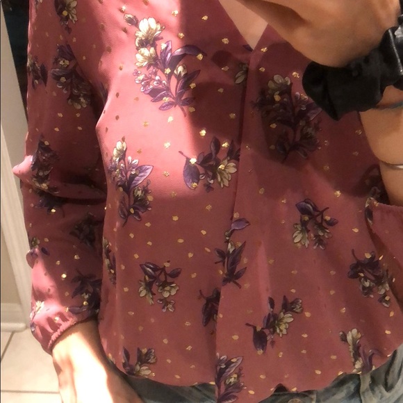 Flowy Dusty Pink Blouse - Picture 5 of 8